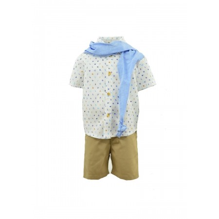 All Stars Kids Fashion Παιδικό Σετ Πουκάμισο/ βερμούδα/ φουλάρι 14331