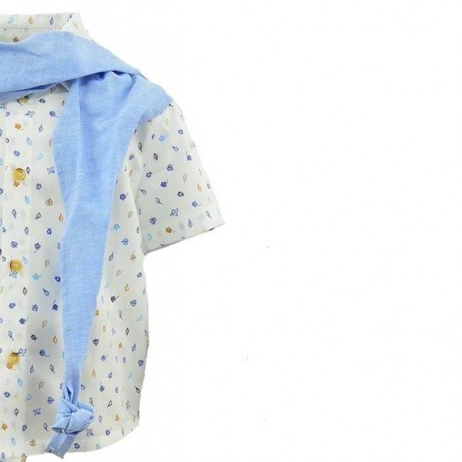 All Stars Kids Fashion Παιδικό Σετ Πουκάμισο/ βερμούδα/ φουλάρι 14331