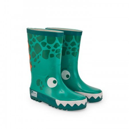 BOBOLI Παιδικές Γαλότσες πράσινες Crocodile 392037-4736