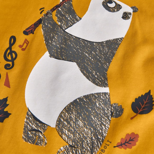 BOBOLI Παιδική Μπλούζα Panda κίτρινο 392082-1213