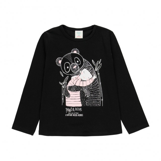 BOBOLI Παιδική Μπλούζα Nature Hero μαύρη 495019-890