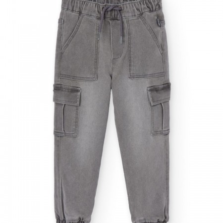 BOBOLI Παιδικό Παντελόνι Cargo Denim 512222 GREY