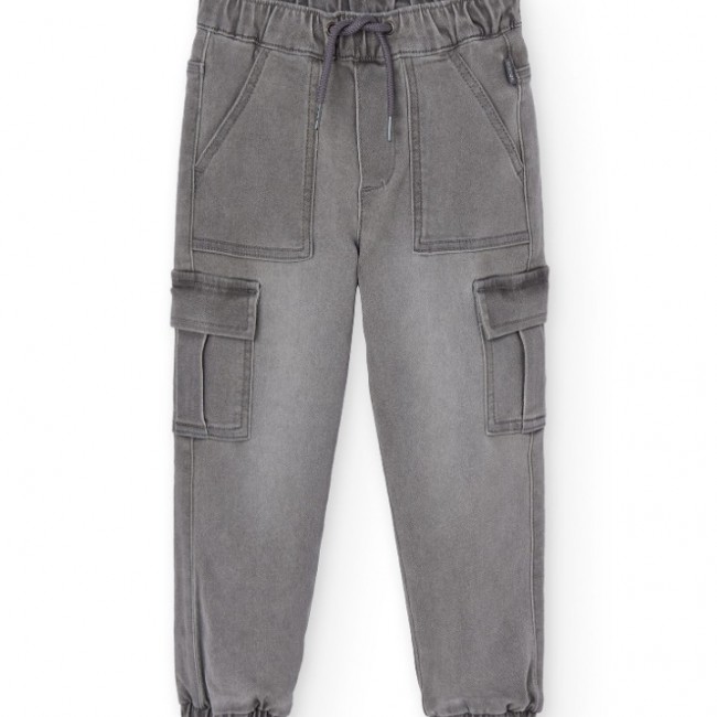 BOBOLI Παιδικό Παντελόνι Cargo Denim 512222 GREY