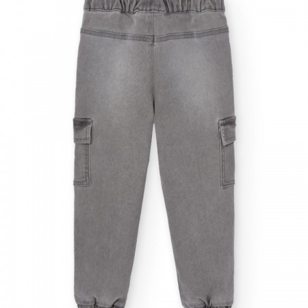 BOBOLI Παιδικό Παντελόνι Cargo Denim 512222 GREY