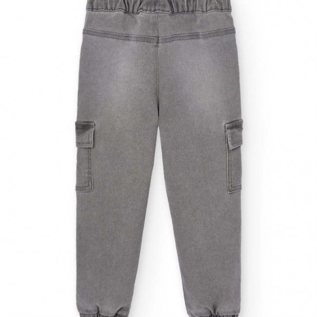 BOBOLI Παιδικό Παντελόνι Cargo Denim 512222 GREY