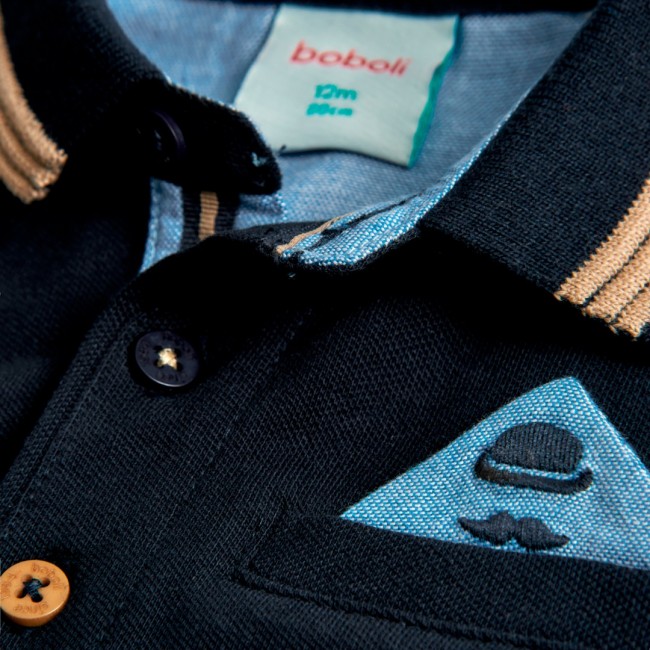 BOBOLI Παιδική Μπλούζα Polo navy 717252-2440