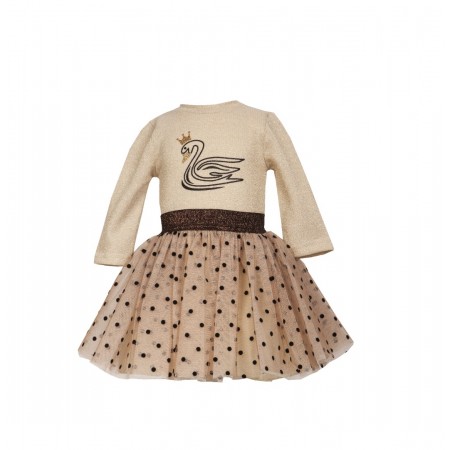 M&B Kid's Fashion Φόρεμα μπεζ 711
