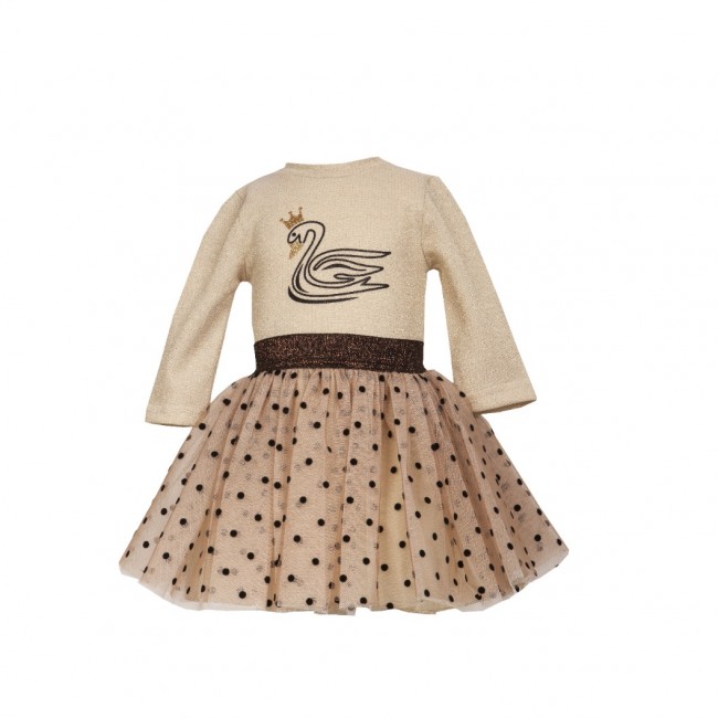 M&B Kid's Fashion Φόρεμα μπεζ 711