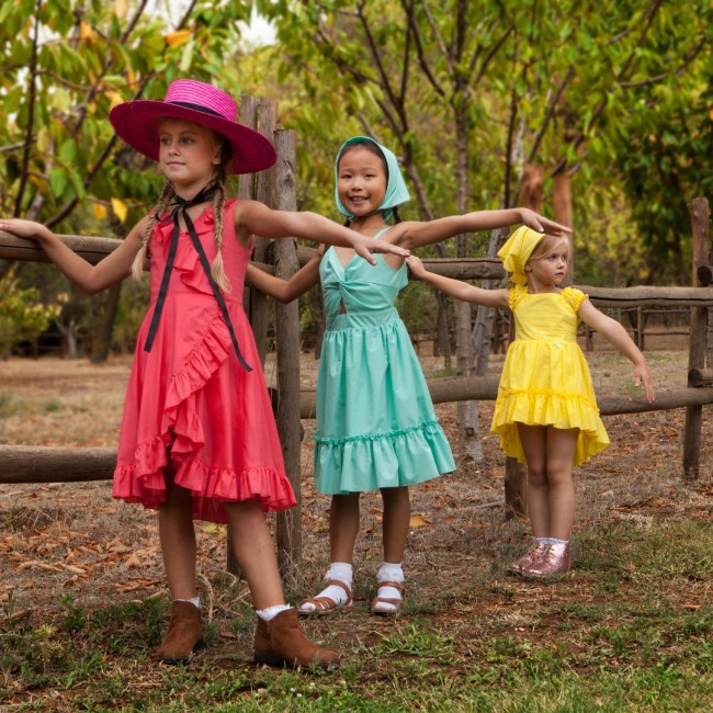 M&B Kid's Fashion Φόρεμα απαλό πράσινο 1220
