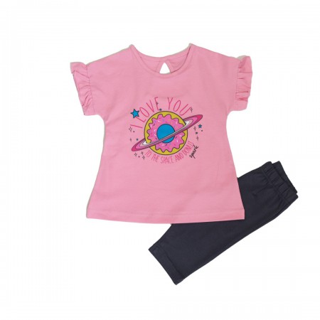 Spark Sportswear Παιδικό Σετ Μπλουζοφόρεμα ροζ/ ανθρακί 3660 Spark Sportswear Παιδικό Σετ Μπλουζοφόρεμα ροζ/ ανθρακί 3660