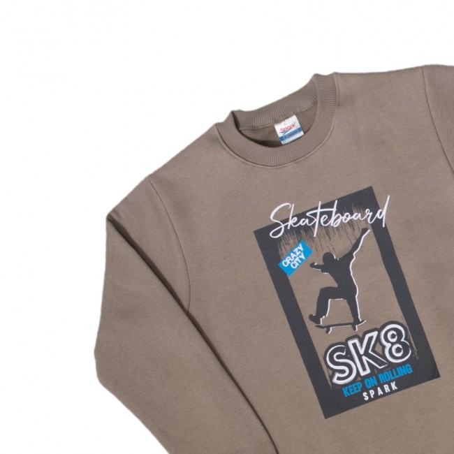 Spark Sportswear Παιδικό Σετ Φόρμα καφε/ μαύρο 4035