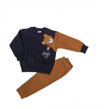 Spark Sportswear Παιδικό Σετ Φόρμα σκούρο μπλε/ ταμπά 4260