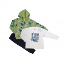 Spark Sportswear Παιδικό Σετ Φόρμα Dinosaur πράσινο/ σκούρο μπλε 4290