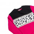 Spark Sportswear Παιδικό Σετ Φόρμα Κολάν Καμπάνα φούξια λεοπάρ/ μαύρο 4447