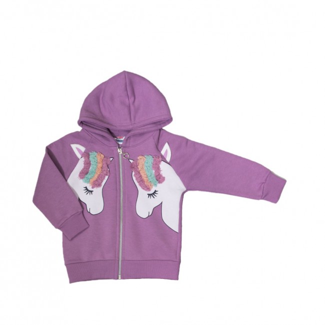 Spark Sportswear Παιδικό Σετ Φόρμα Ζακέτα Μονόκερος μωβ/ σκούρο μπλε 4662