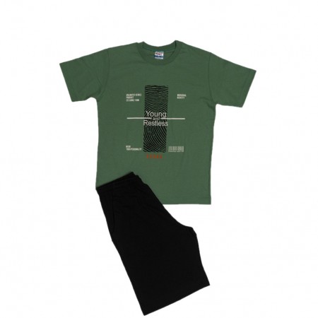 Spark Sportswear Παιδικό Σετ 3τμχ πράσινο/ λευκό/ μαύρο 5060