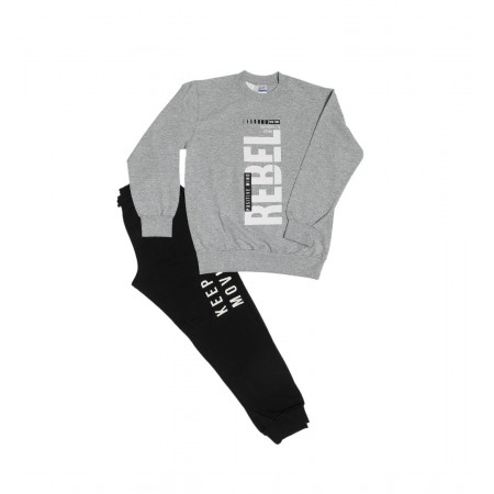 Spark Sportswear Παιδικό Σετ Εποχιακή Φόρμα γκρι/ μαύρο 5105