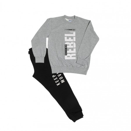 Spark Sportswear Παιδικό Σετ Εποχιακή Φόρμα γκρι/ μαύρο 5105