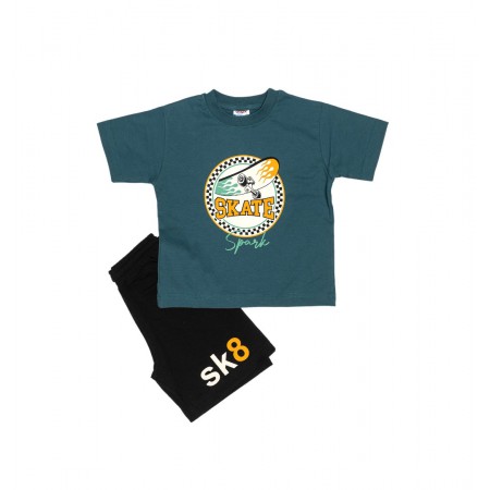 Spark Sportswear Παιδικό Σετ πετρόλ/ μαύρο 5260