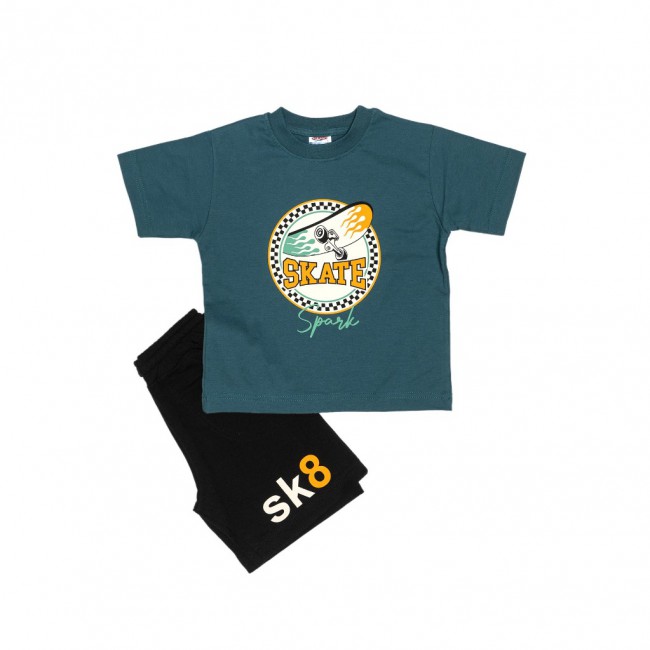 Spark Sportswear Παιδικό Σετ πετρόλ/ μαύρο 5260