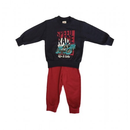 Spark Sportswear Παιδικό Σετ Φόρμα Εποχιακή σκούρο μπλε/ κόκκινο 6300