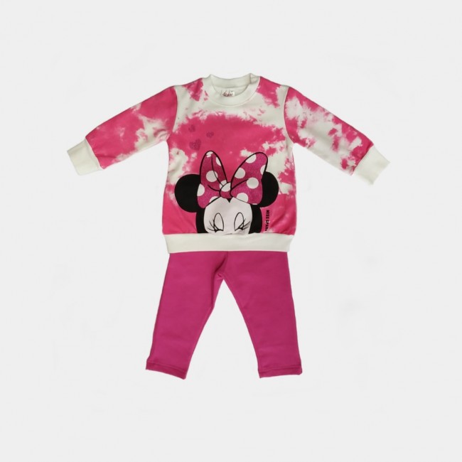Spark Sportswear Παιδικό Σετ Φόρμα Minnie tie dye ροζ 7745