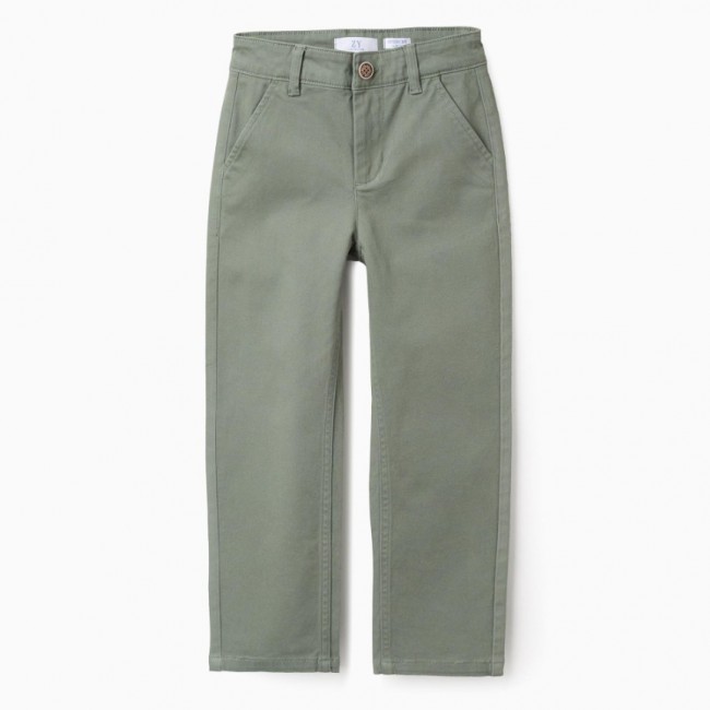ZIPPY Παιδικό Παντελόνι Chino λαδί 31073595009