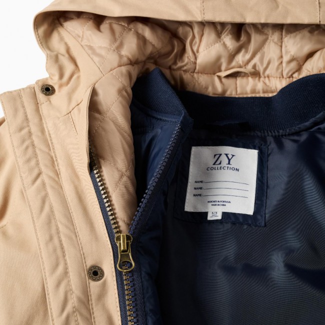 ZIPPY Παιδικό Μπουφάν Parka Dark Beige 31073930005