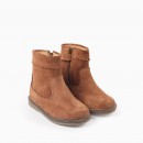 ZIPPY Μποτάκι Suede Camel Leather 31075128005