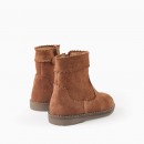 ZIPPY Μποτάκι Suede Camel Leather 31075128005