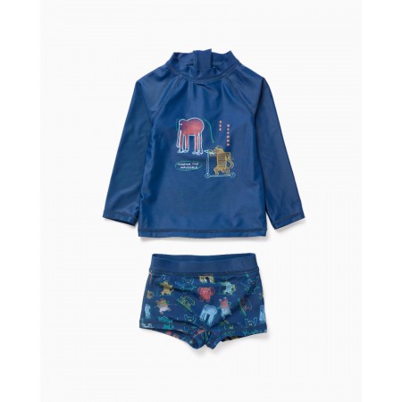 ZIPPY Παιδικό Σετ Μαγιό T-Shirt/ Boxer μπλε 31078069006