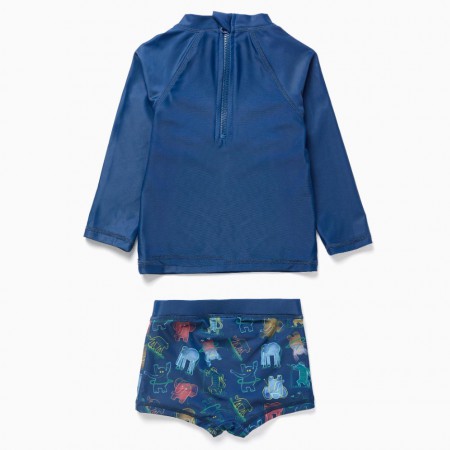 ZIPPY Παιδικό Σετ Μαγιό T-Shirt/ Boxer μπλε 31078069006