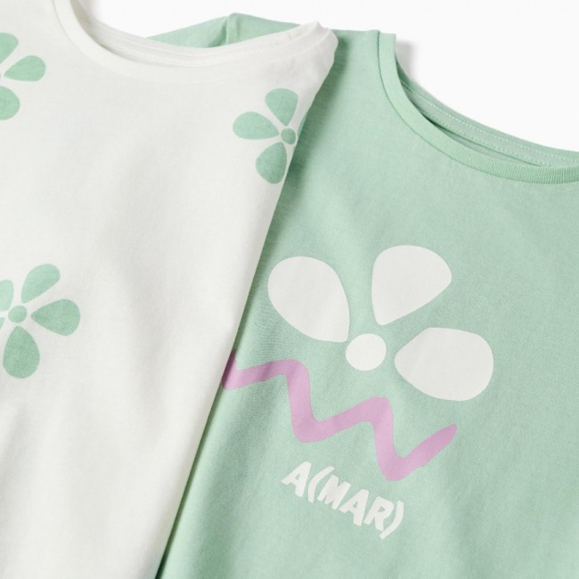 ZIPPY Παιδικό T-shirt  Σετ 2 τμχ εκρού/ φυστικί 31078516026