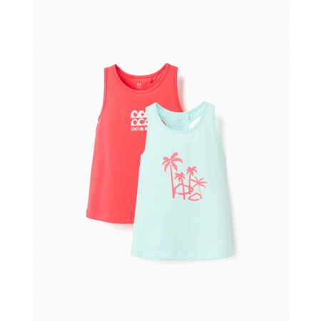 ZIPPY Παιδικό Αμάνικο T-shirt  Σετ 2 τμχ τυρκουάζ/ φυστικί 31078525022