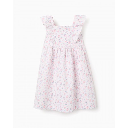 ZIPPY Παιδικό Φόρεμα Poplin εκρού εμπριμέ 31078811041