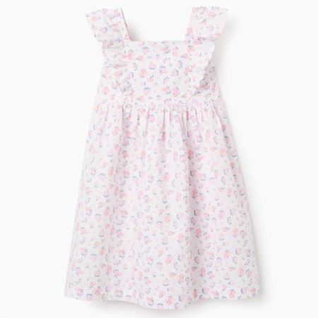 ZIPPY Παιδικό Φόρεμα Poplin εκρού εμπριμέ 31078811041