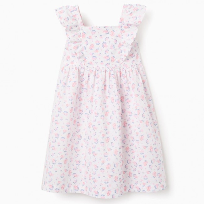 ZIPPY Παιδικό Φόρεμα Poplin εκρού εμπριμέ 31078811041