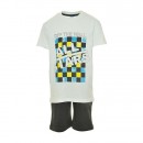 All Star Kids Fashion Παιδικό Σετ μπλούζα/ Βερμούδα λευκό/ μαύρο 15409